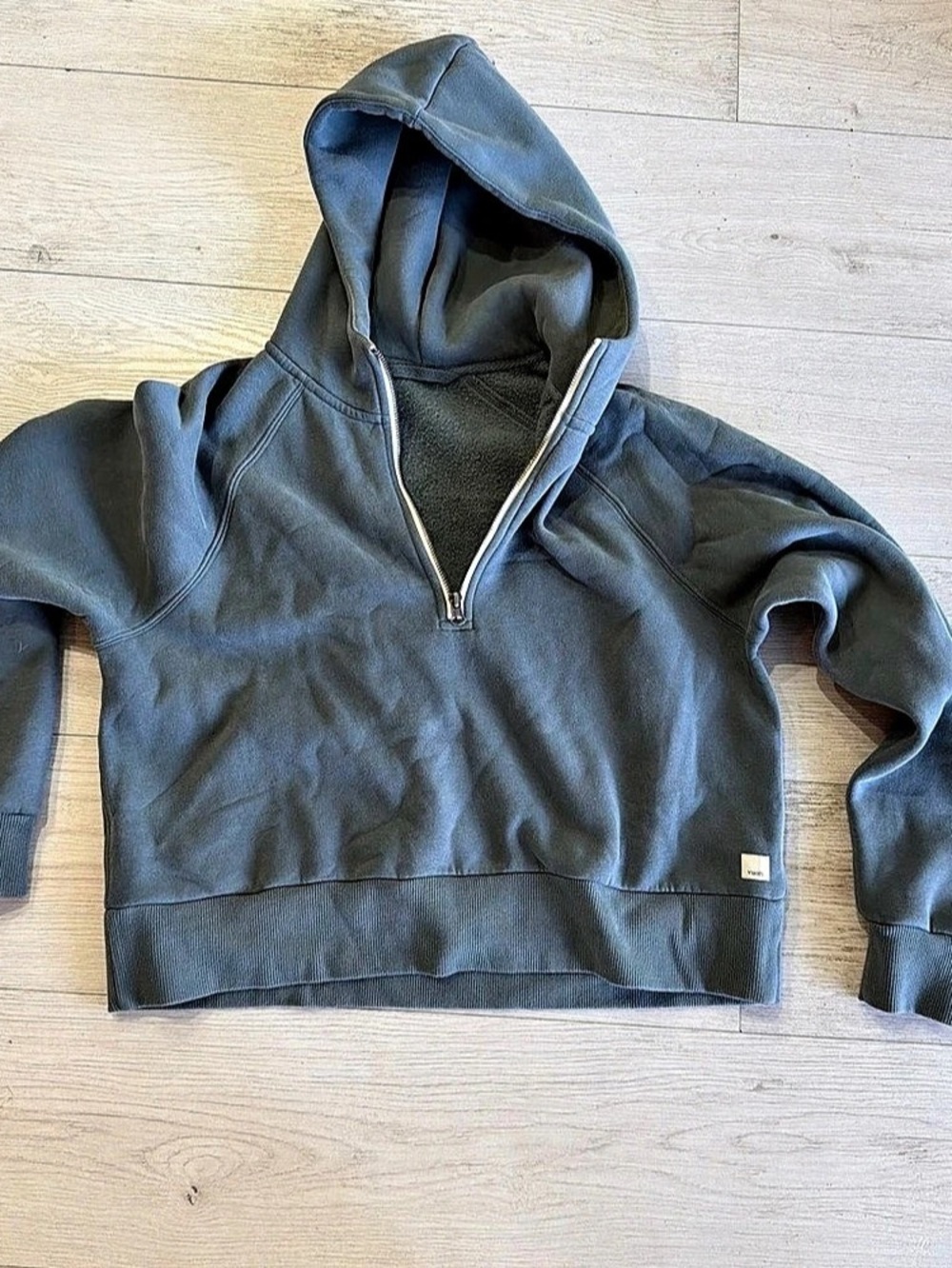 vuori Restore Half Zip Hoodie Half-Zip Hoodie in stone blue Size Medium